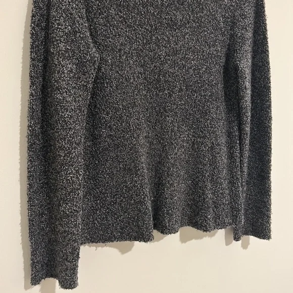 Eileen Fisher Merino Wool Cashmere Crew Gray Sweater Italian Yarn - Picture 3 of 6